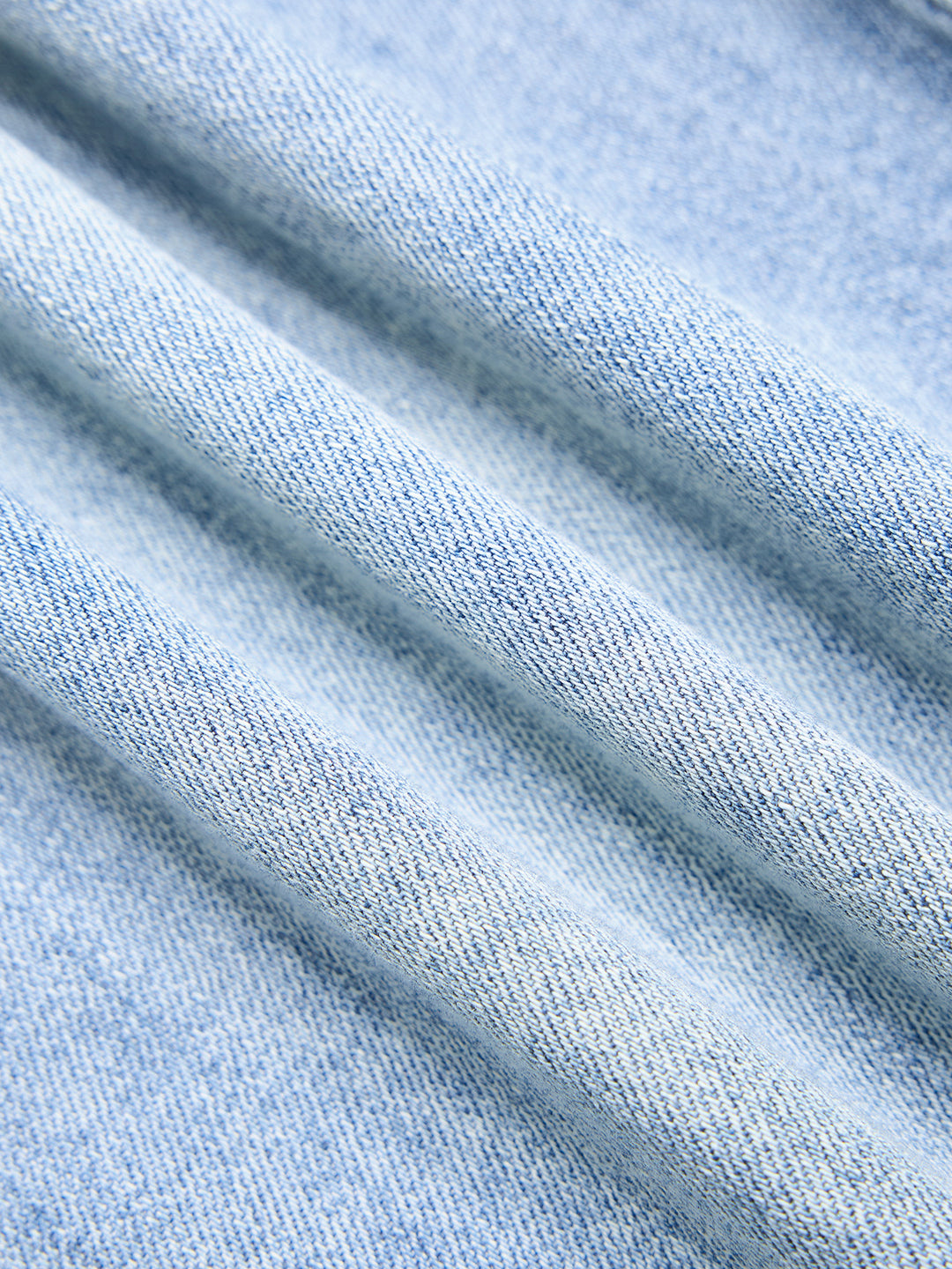 Casual Vintage Style Hellblau gewaschene Kontrastnähte Baggy Wide Leg Jeans