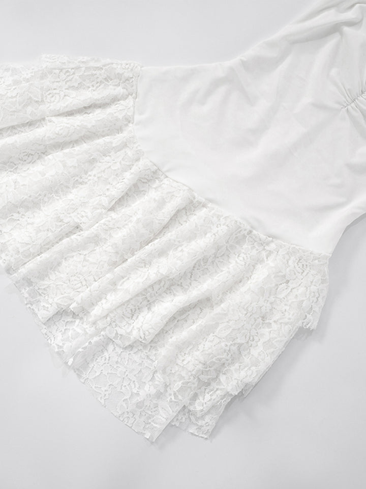 A Line Elegant Backless Ruched Sweetheart Mini Dress