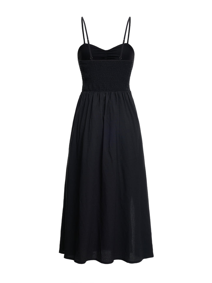 Boho Plain Sweetheart Sleeveless A Line Long Dress