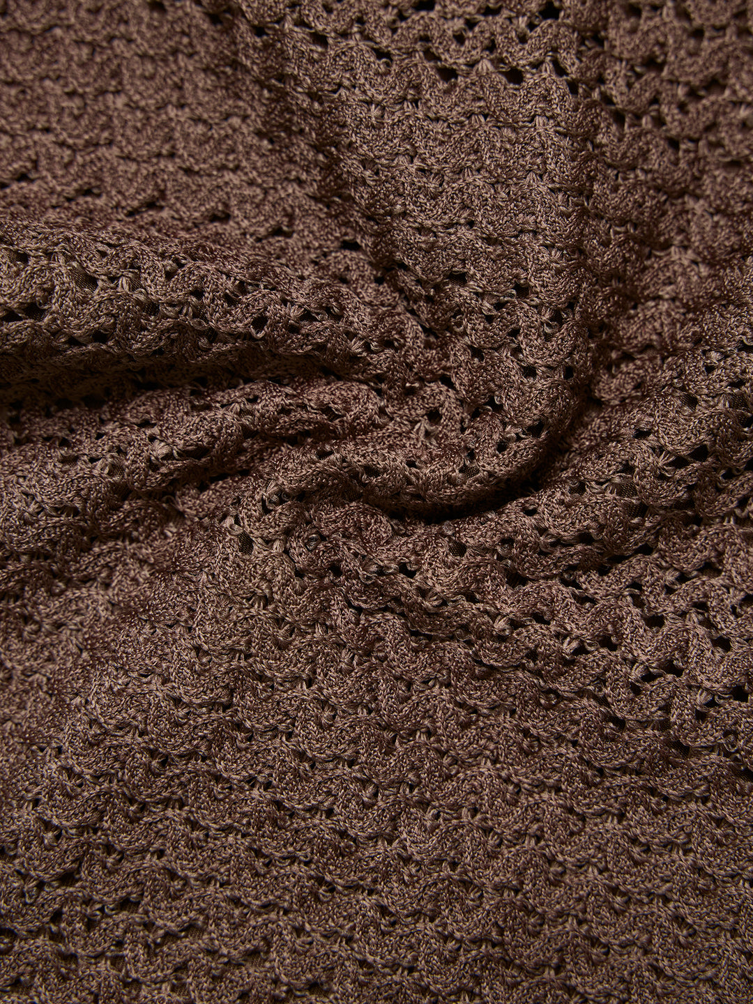 Boho Random Crochet Textured Fabric Fold-Waist  Mini Shorts