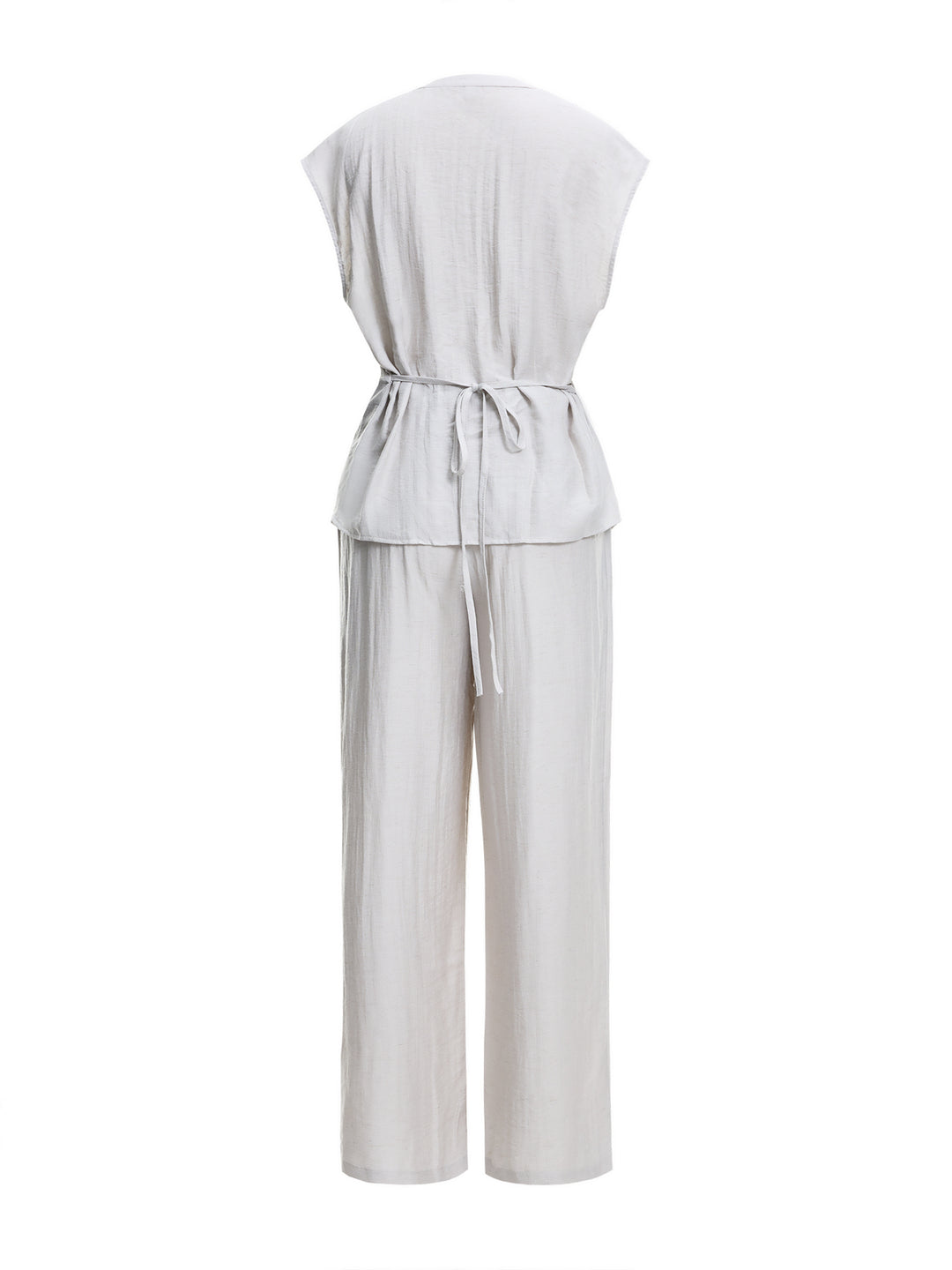 Casual Plain Knot Women zweiteilige Outfits