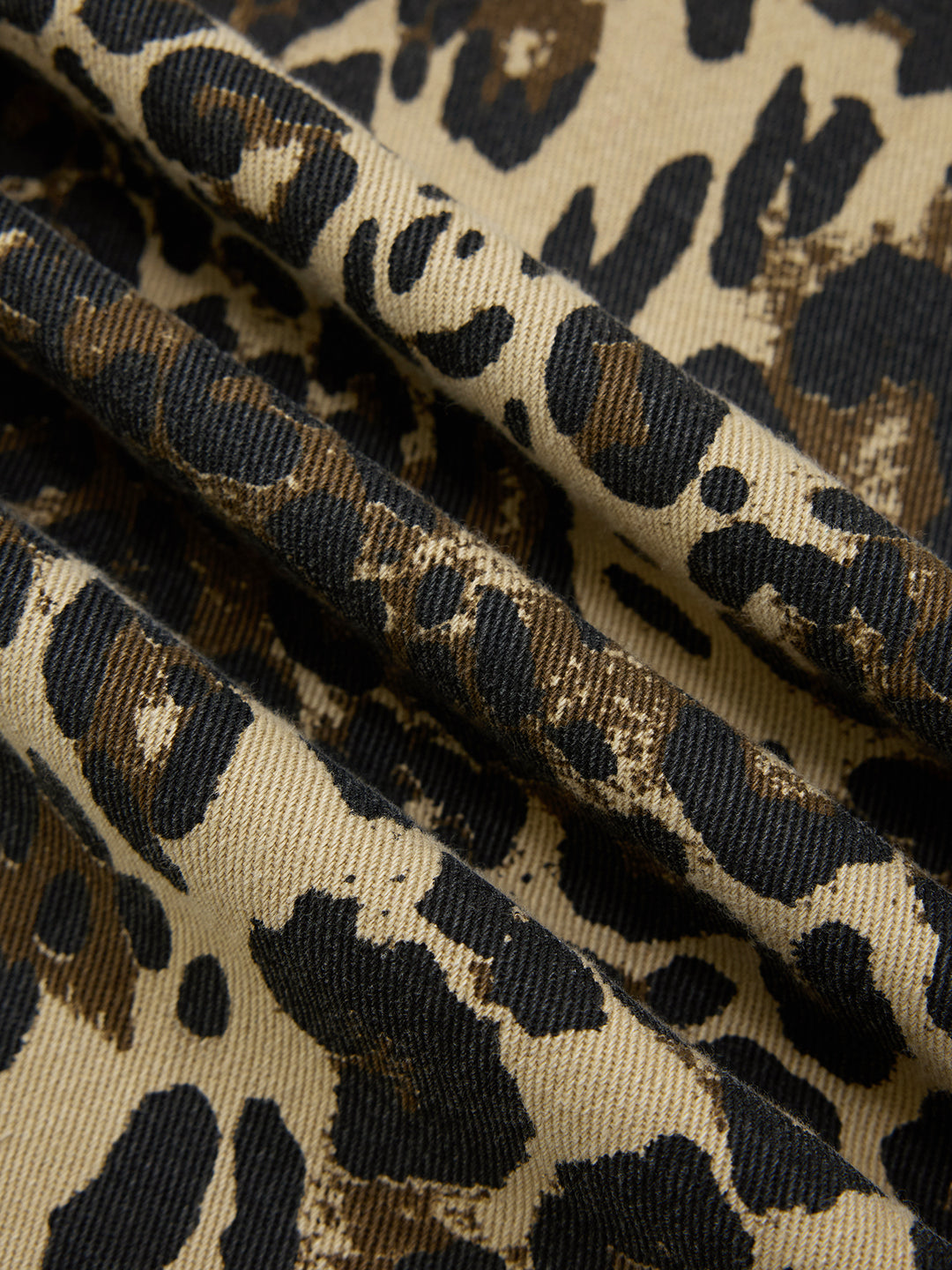 Baggy lässige Leopardendrucken lange Frauen Jeans