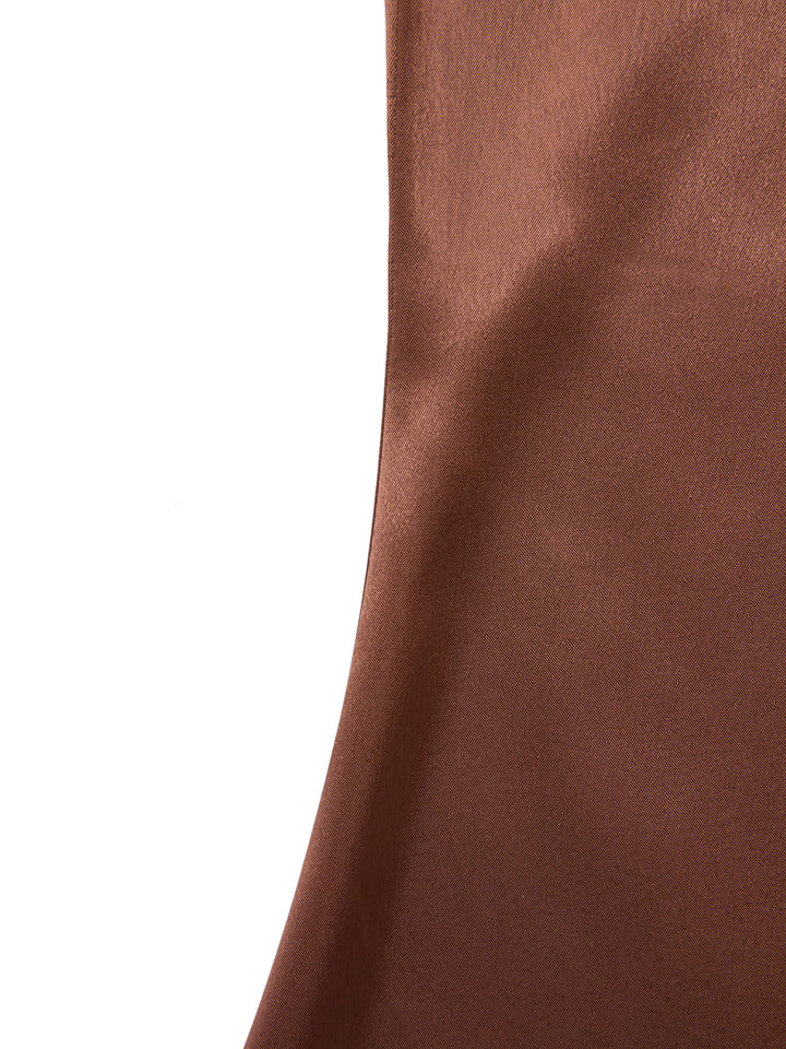 Mermaid Elegant Ruched Asymmetrical Neck Midi Women Dress