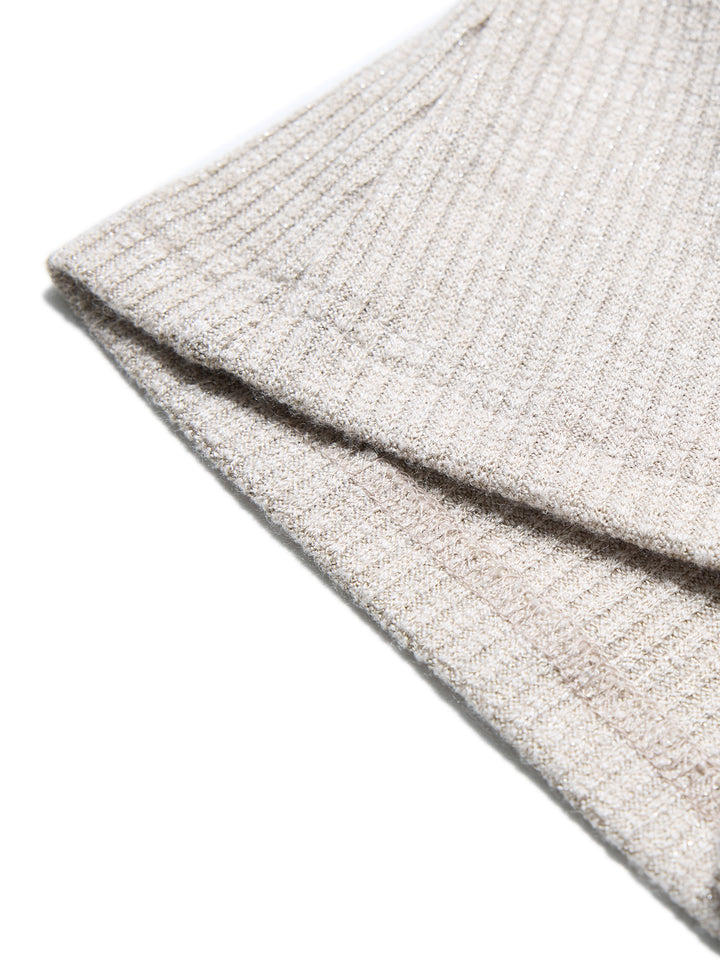 Tricots tricots décontractés de boucle ordinaire colorant colorant scoop couch à manches